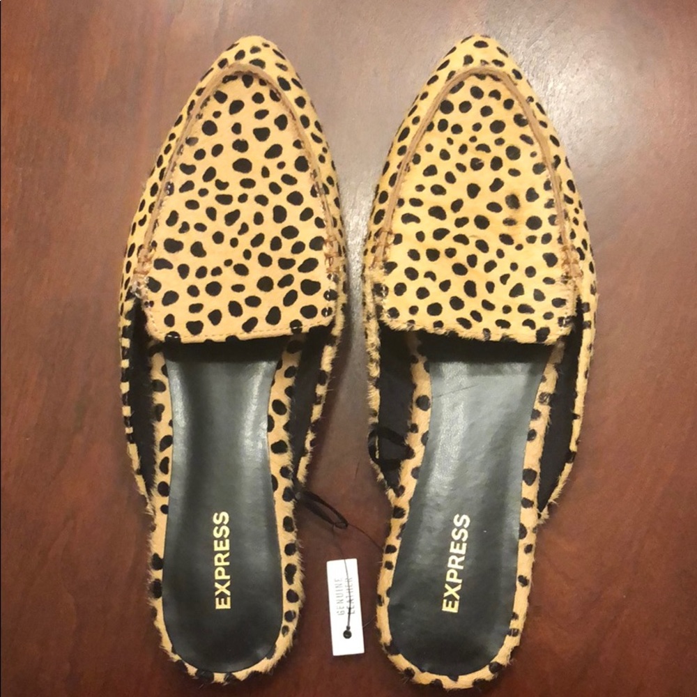 Express calf skin leather mules